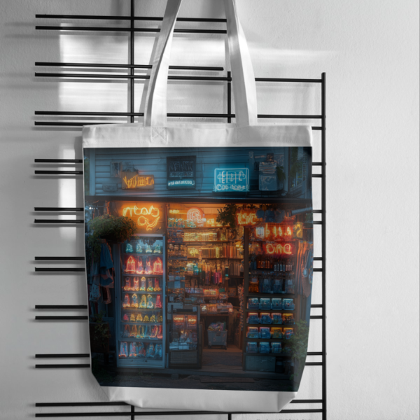 Neon Market Tote Bag